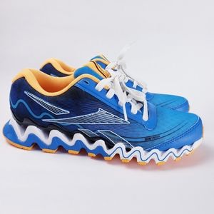 Reebok Zig Tech Running Shoes Sneakers Blue Orange